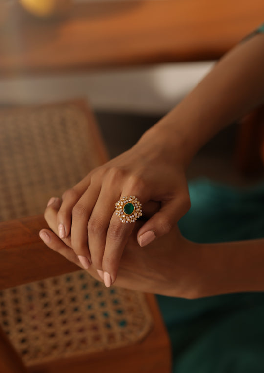 Sterling Silver Forest Ring (Adjustable)