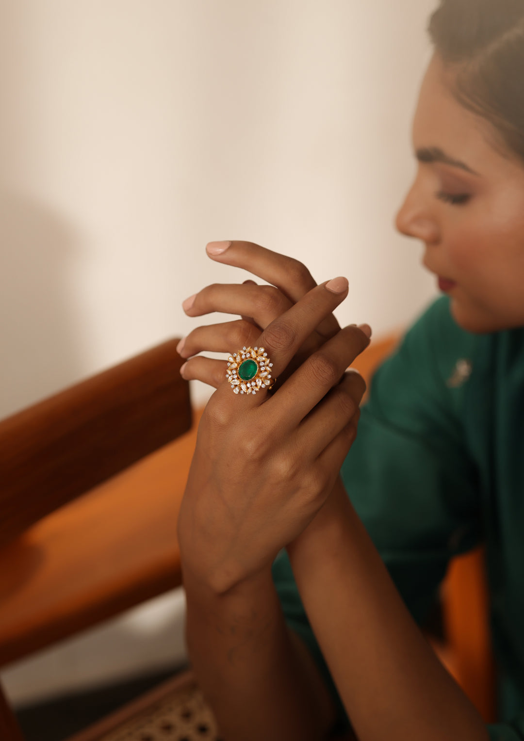 Sterling Silver Forest Ring (Adjustable)