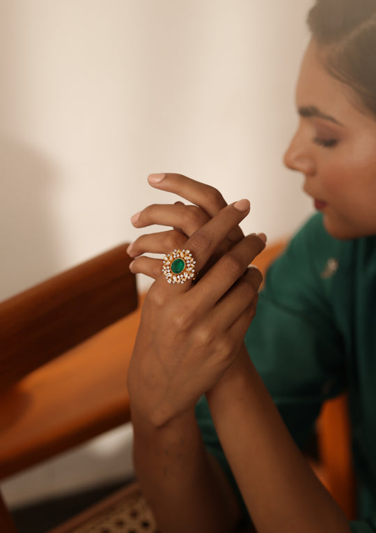 Sterling Silver Forest Ring (Adjustable)