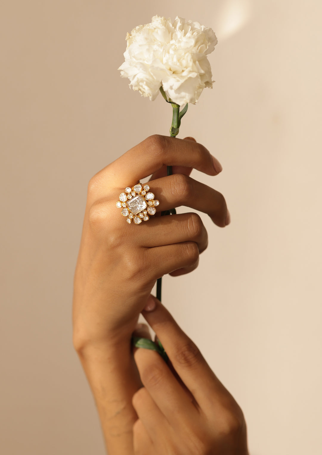 Sterling Silver Classic Roshni Ring (Adjustable)