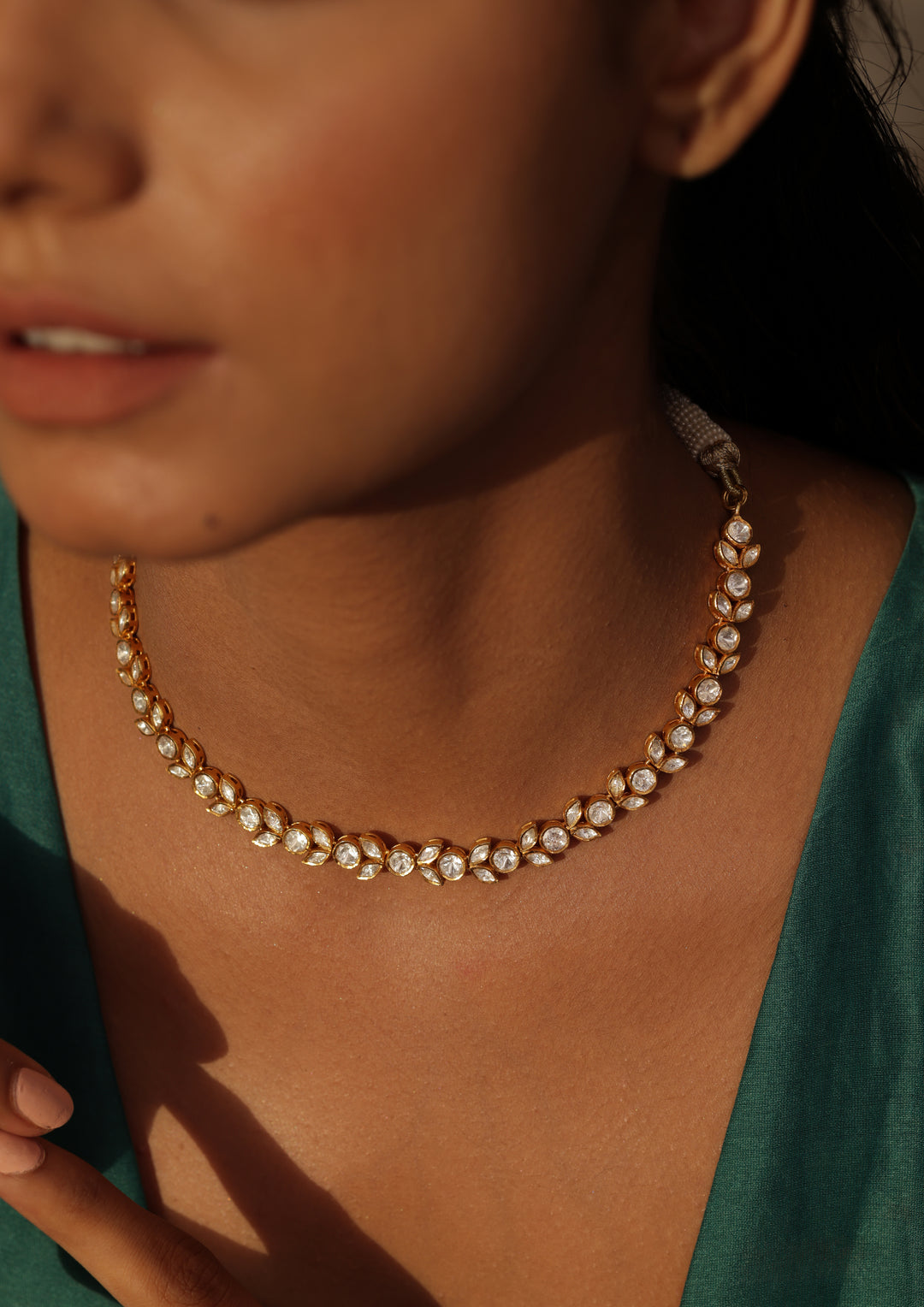 Sterling Silver White Tulip Singlet Necklace