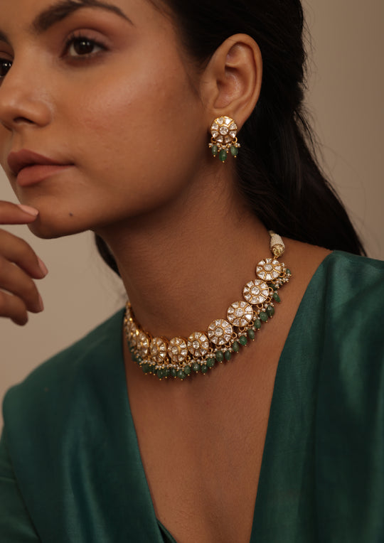Sterling Silver Ahilya Necklace with Earrings (Full Set)