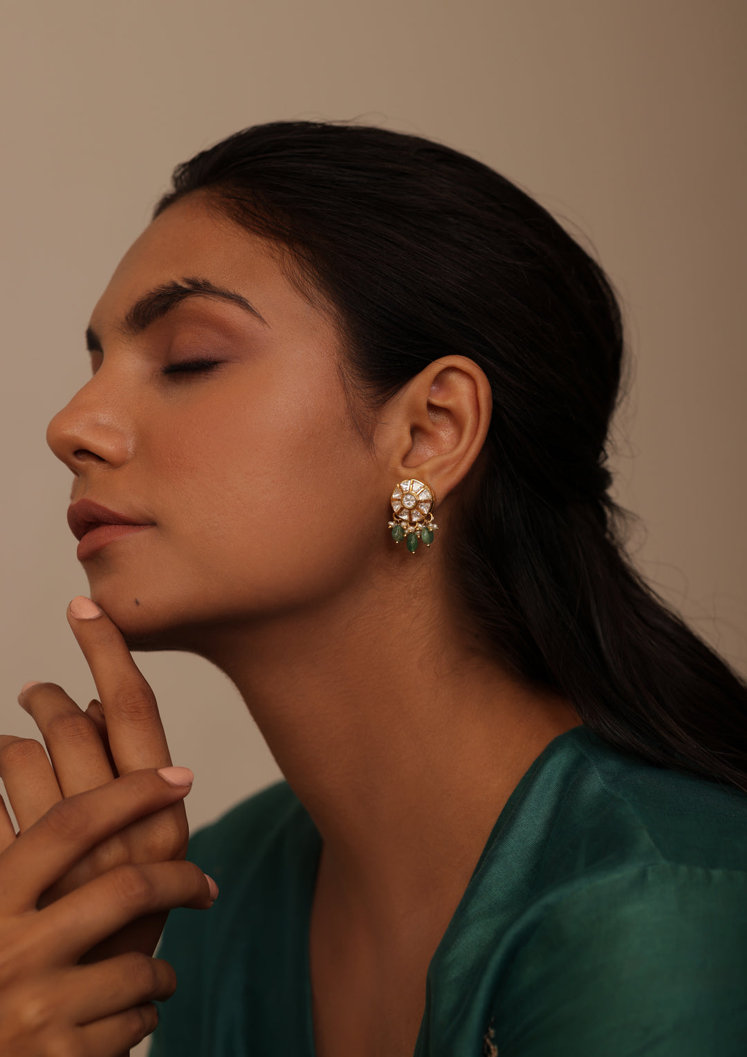 Sterling Silver Ahilya Necklace with Earrings (Full Set)
