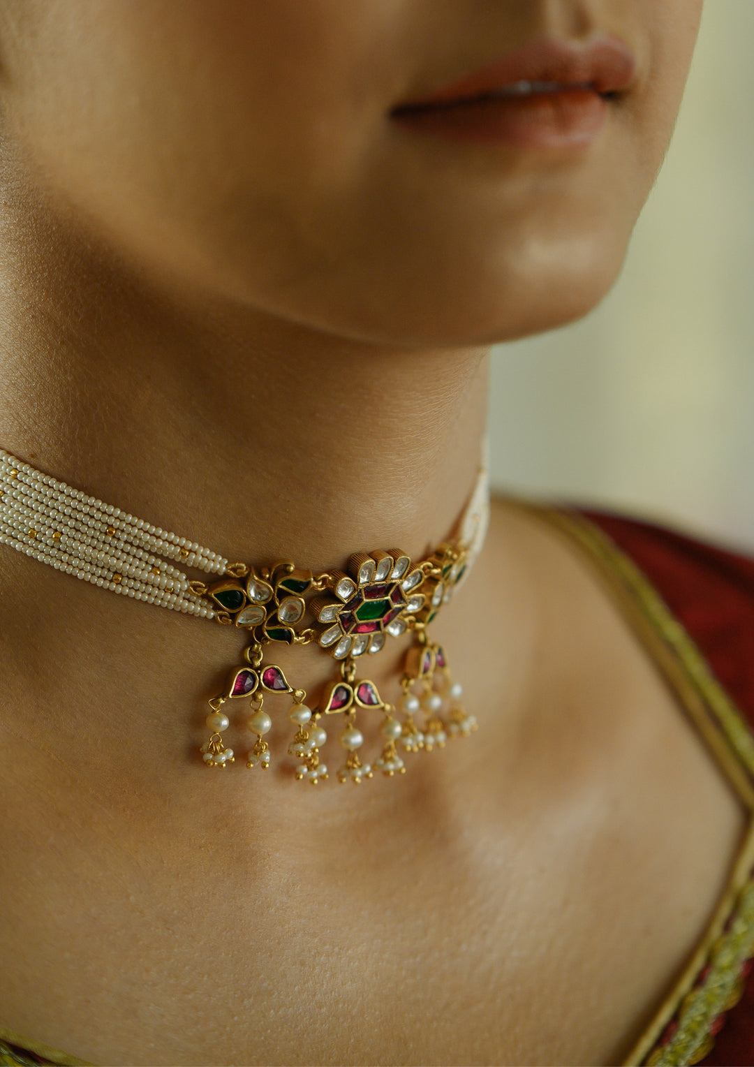 Multicolored Baithak Choker
