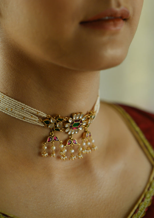 Multicolored Baithak Choker