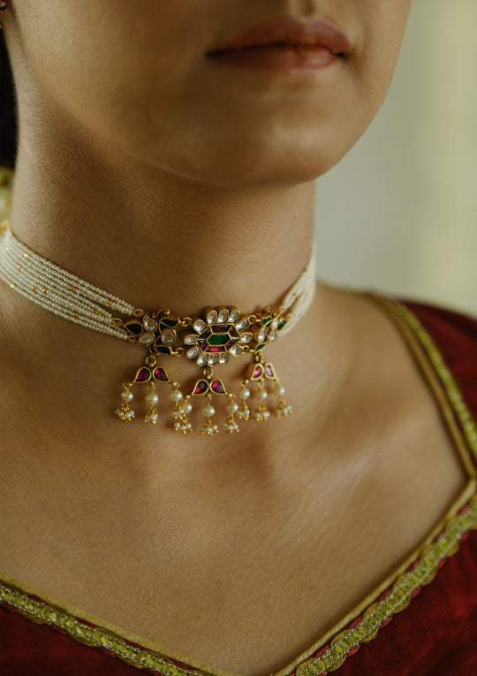 Multicolored Baithak Choker