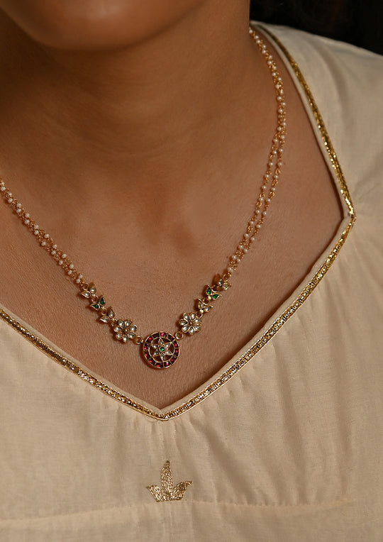 Multicolored Sitara Necklace (Adjustable)