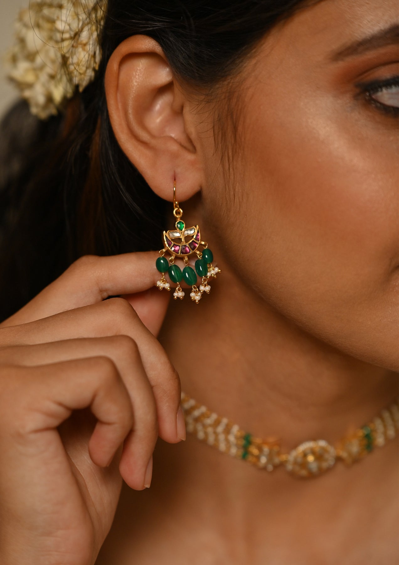 Multicolored Nutan Fishhook Earrings – Vamika Silver, Jaipur