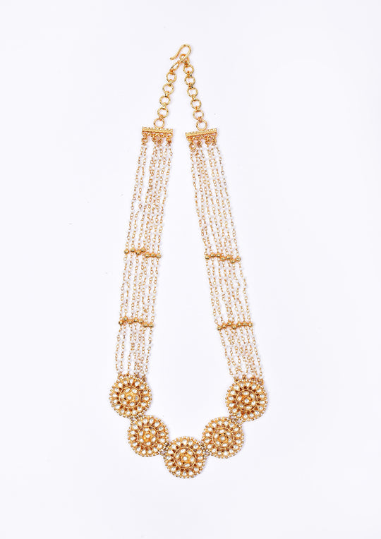 Traditional Panch-Surya Pearl Necklace