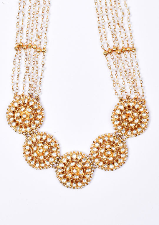 Traditional Panch-Surya Pearl Necklace