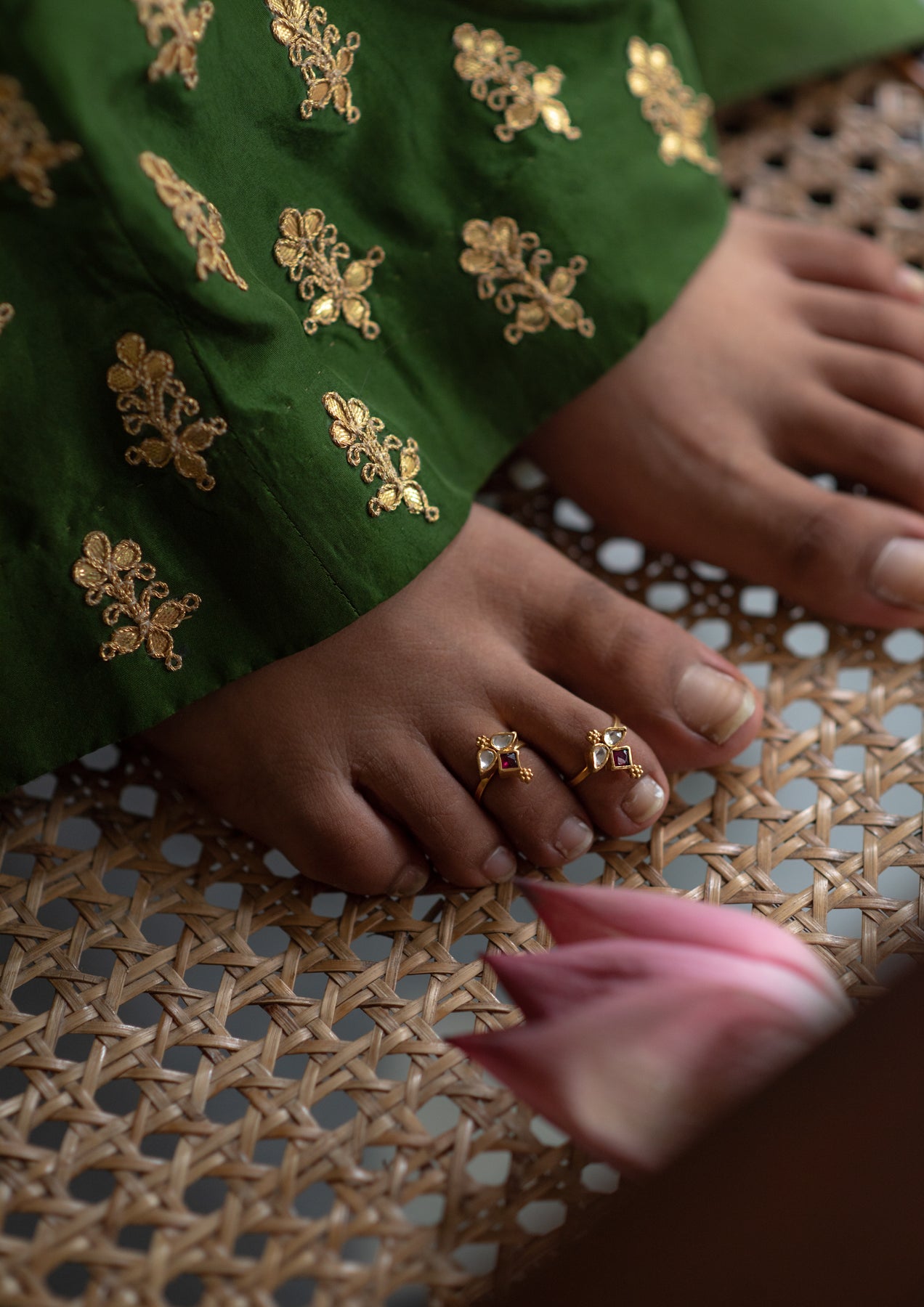 Fun Toes|women's Adjustable Toe Rings Set 12pcs - Wave Pattern Copper Foot  Jewelry
