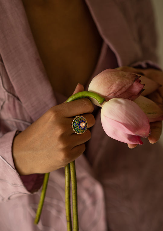 Sterling Silver Khwaab Ring (Adjustable)