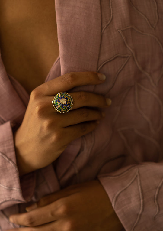 Sterling Silver Khwaab Ring (Adjustable)