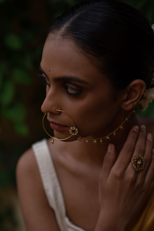 Boondiya Bridal Nath with String (Clip On)