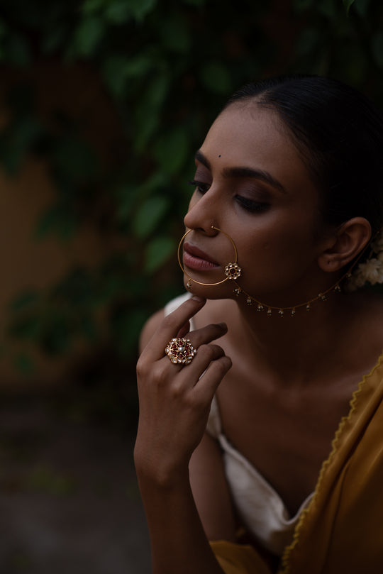 Boondiya Bridal Nath with String (Clip On)