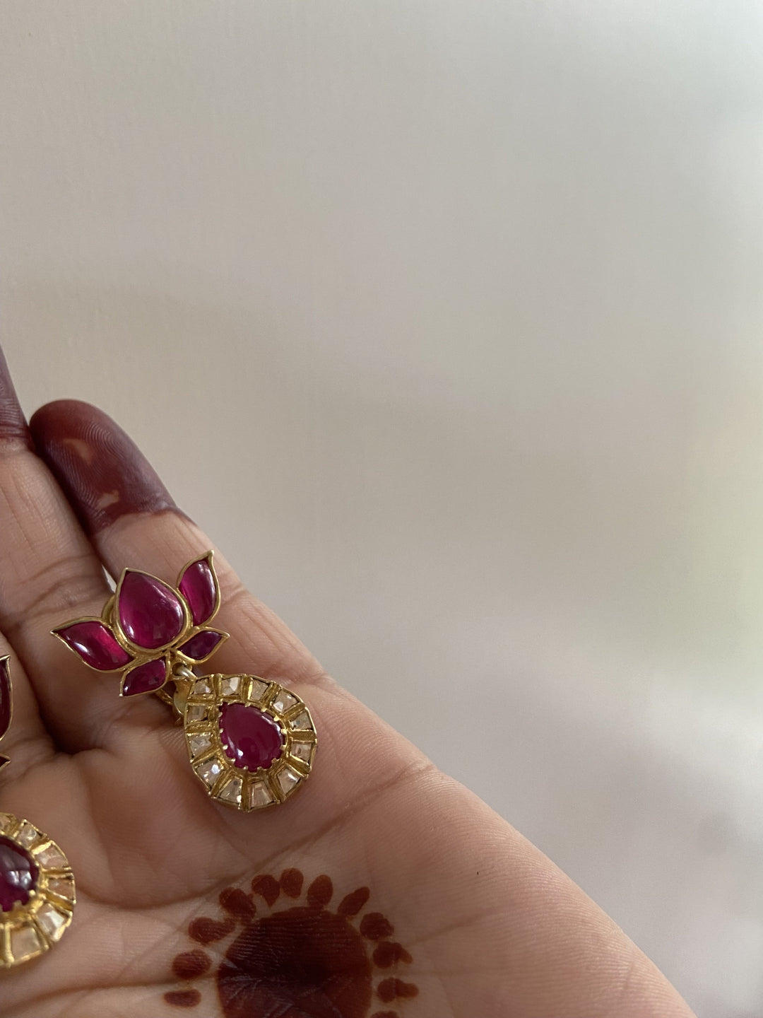 Sterling Silver Gulabi Lotus Earrings