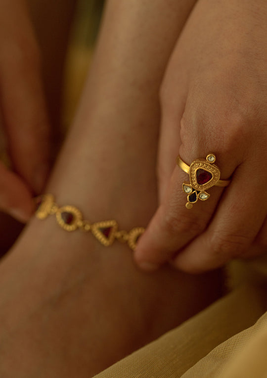 Sacred Geometry 'Tukra' Adjustable Ring