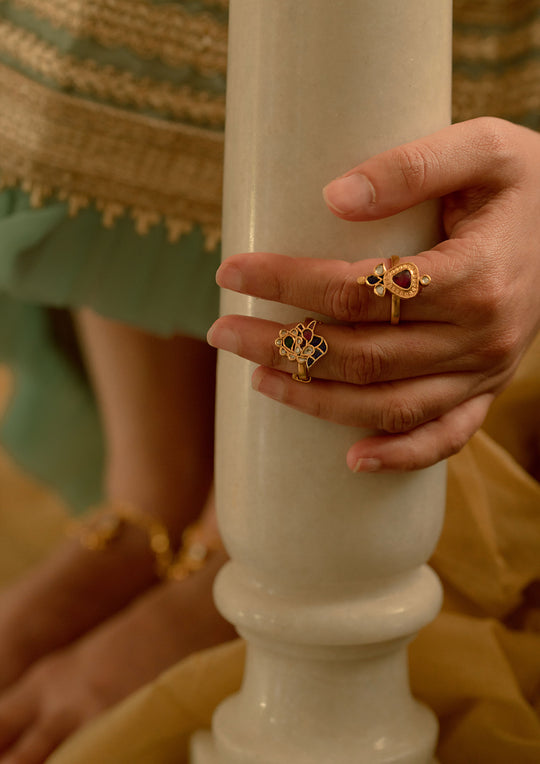 Sacred Geometry 'Tukra' Adjustable Ring