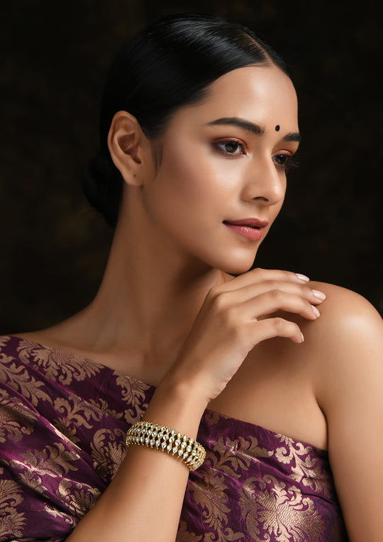 White And Golden 'Paunchi' (Bracelet)