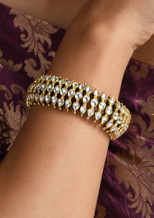White And Golden 'Paunchi' (Bracelet)