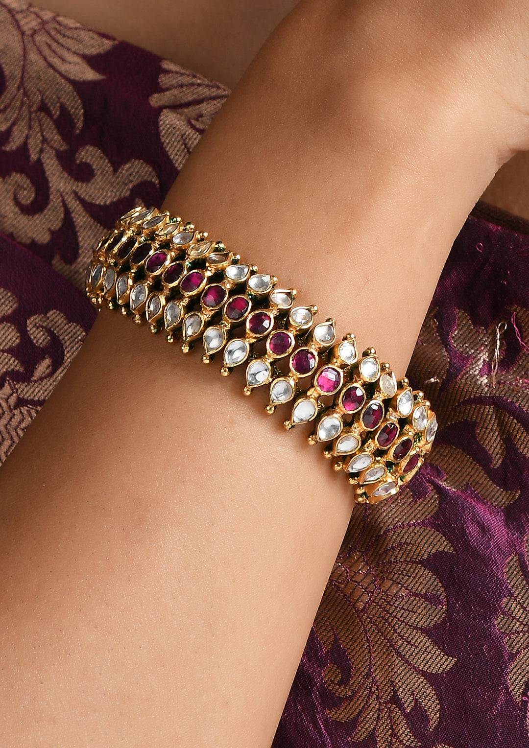 Pink And White 'Paunchi' Bracelet