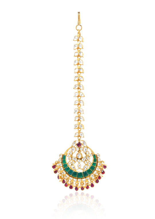 Classic Pankhi Multicolored Maangtika