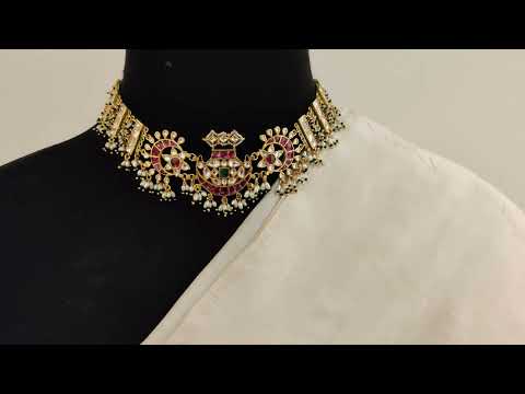 Multicolored Chenab Gulbandh Necklace