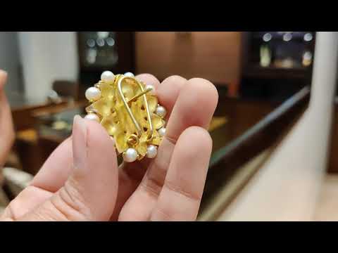 Navmi Classic Pink And White Kundan Studs With Pearls