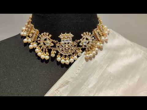 Monochrome Chenab Gulbandh Necklace