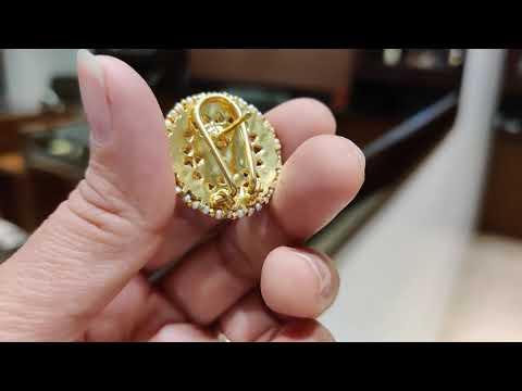 Navmi Classic Kundan Gold Plated Studs With Polki