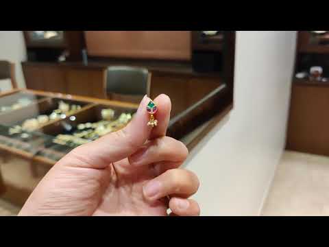 Dopehri Multicolored Tear Drops Clip On Nath With Pearl Hanging