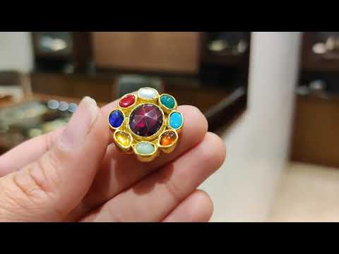 Dopehri Small Navratna Studs
