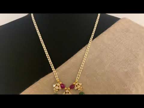 Sterling Silver Noori Necklace (Adjustable Length)