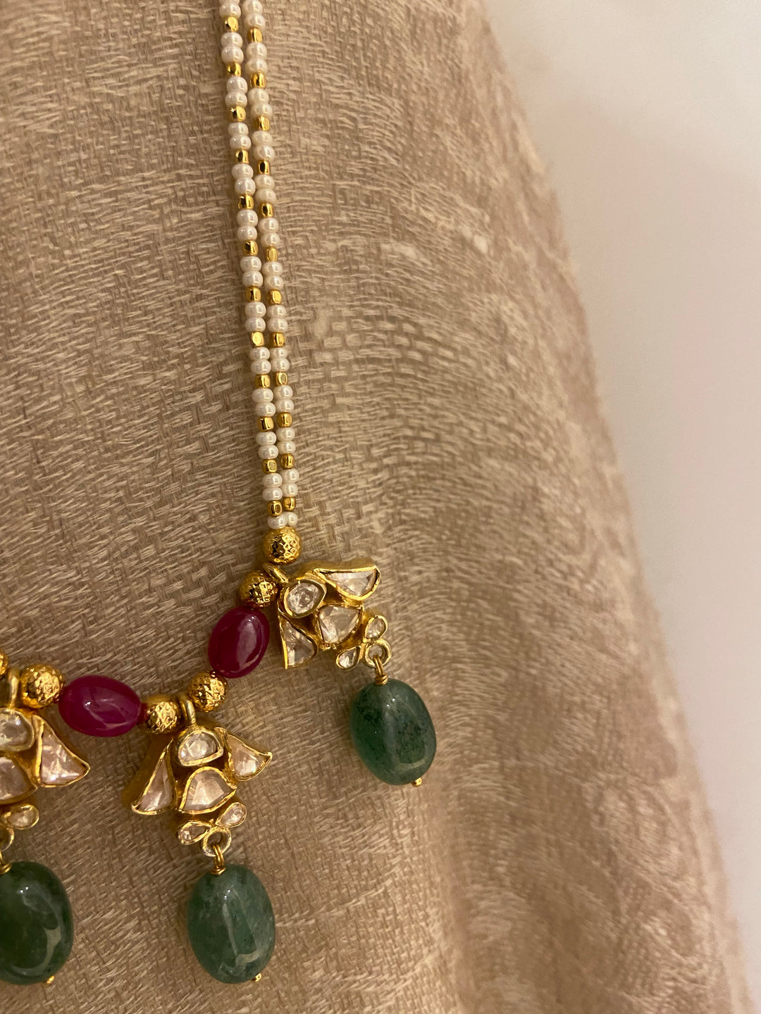 Sterling Silver Noori Necklace (Adjustable Length)