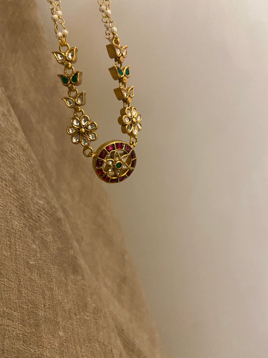 Multicolored Sitara Necklace (Adjustable)