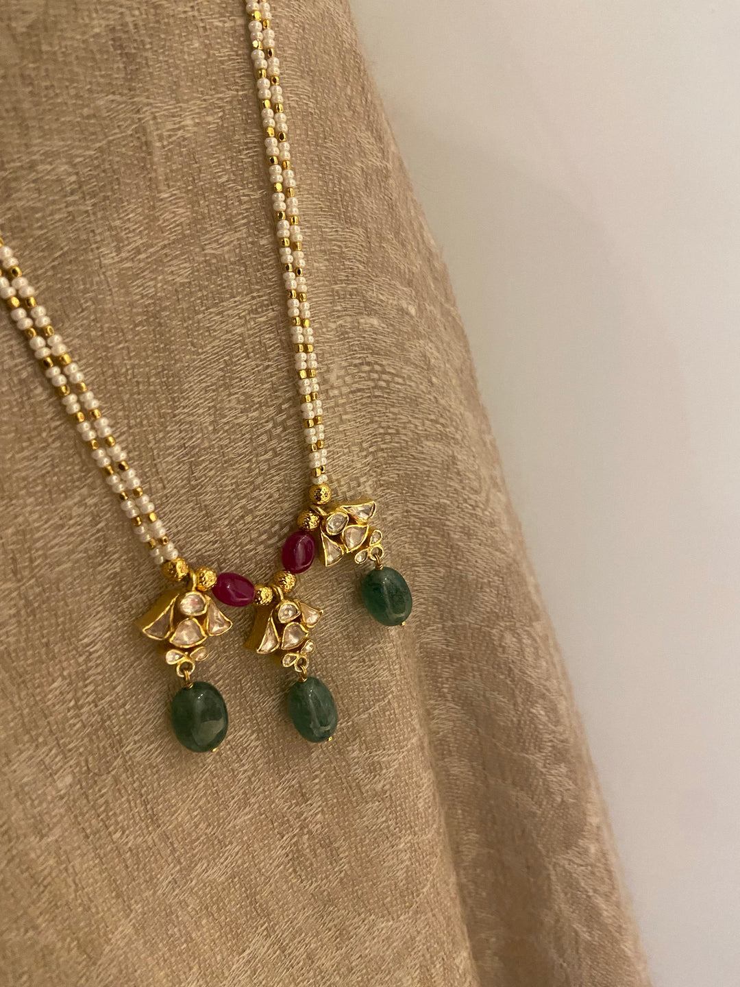 Sterling Silver Noori Necklace (Adjustable Length)