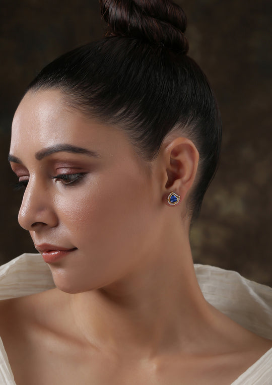 Boond' Heart of the Ocean Studs with Pearl Fringe