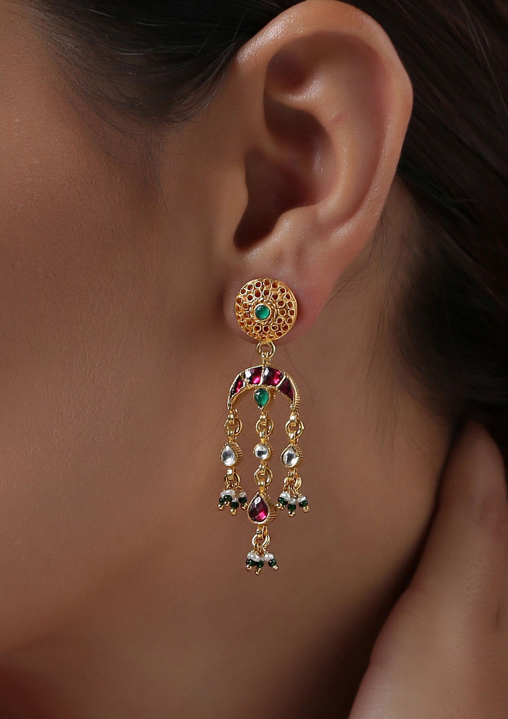 Multicolored Umbrella Earrings