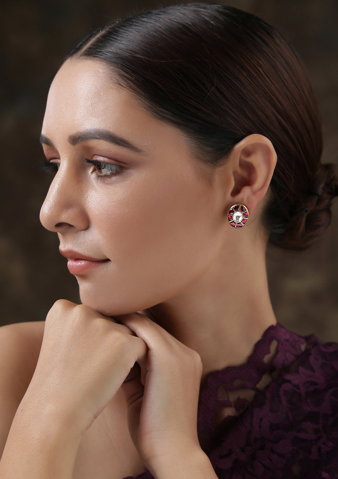 Dopehri Small Oval Tourmaline Studs