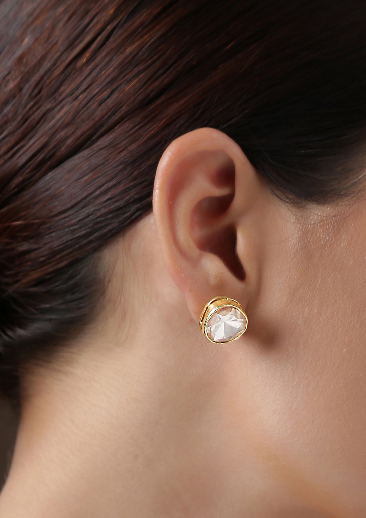 Starfish Earrings - Gold and Diamond Solitaire Starfish Earrings Stud –  caligodesign.com