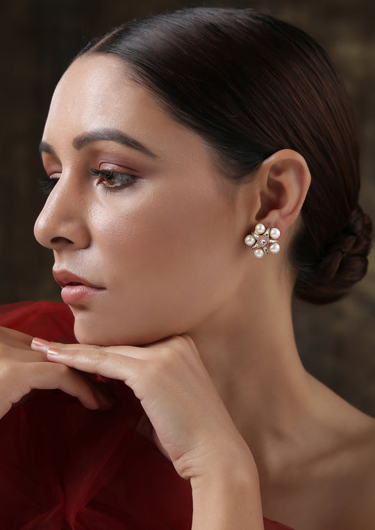 Dopehri Star Fish Pearl Studs