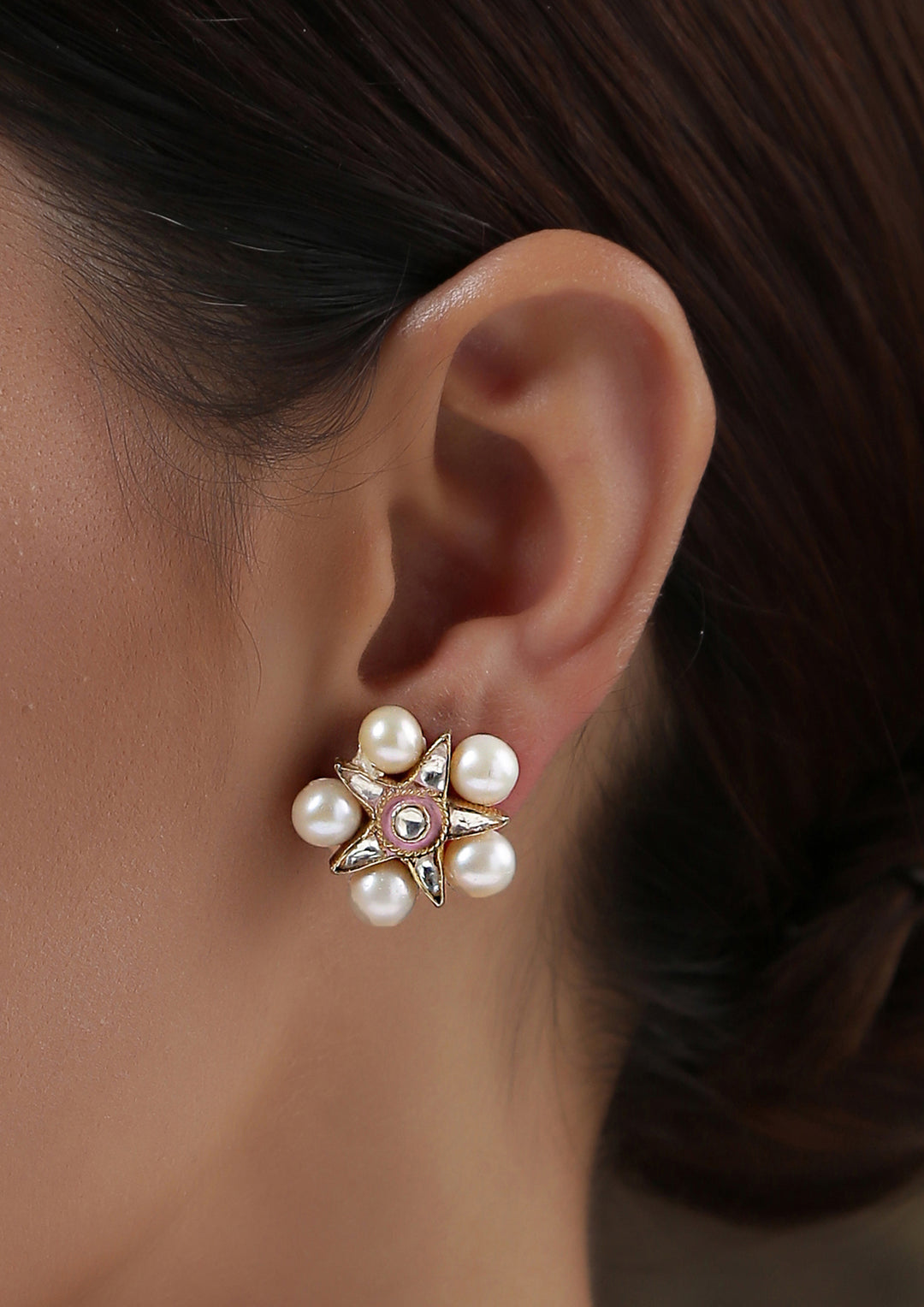 Dopehri Star Fish Pearl Studs