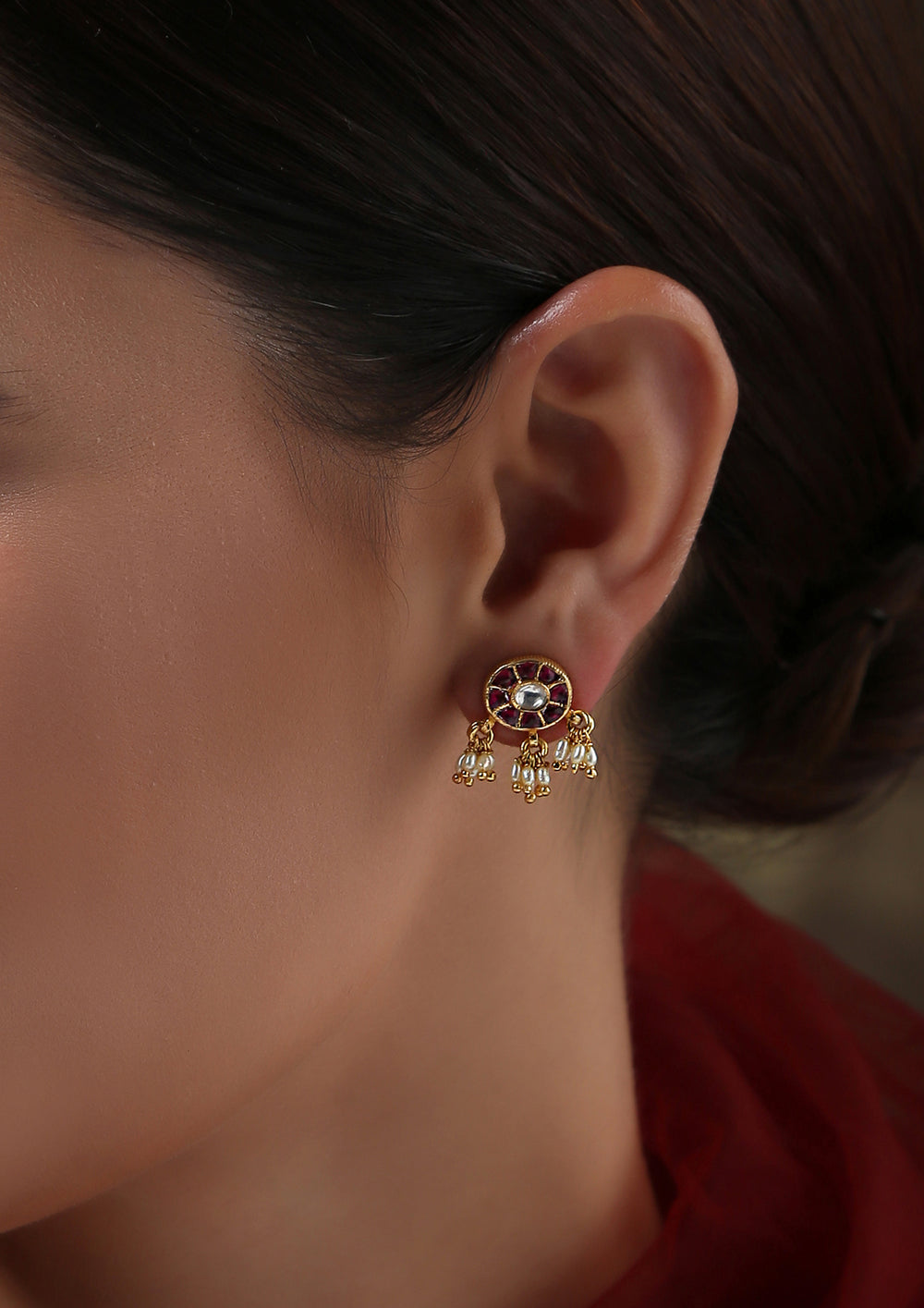 Tiny Tuscan Pink Earrings
