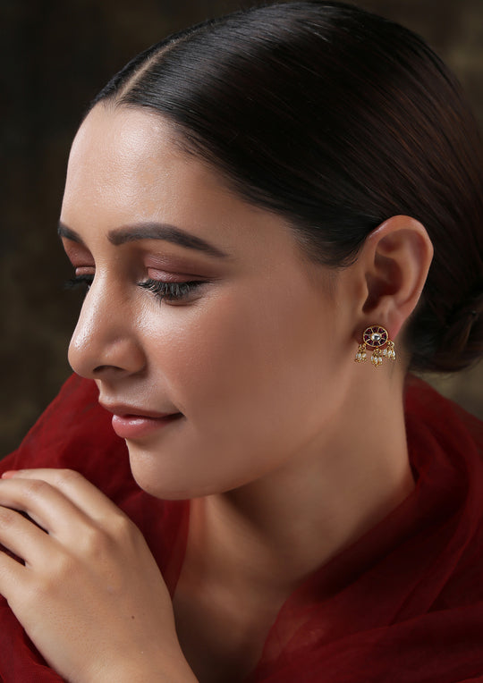 Tiny Tuscan Pink Earrings