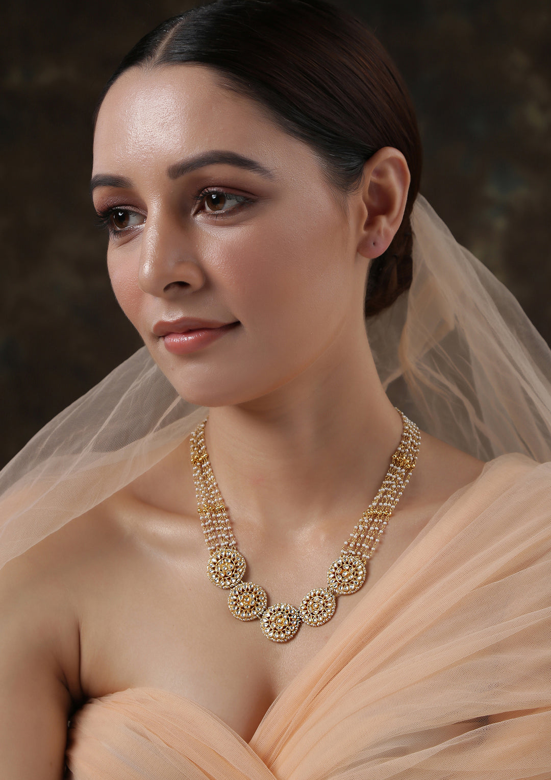 Traditional Panch-Surya Pearl Necklace