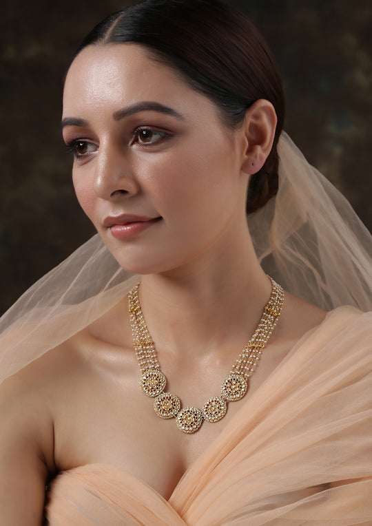 Traditional Panch-Surya Pearl Necklace